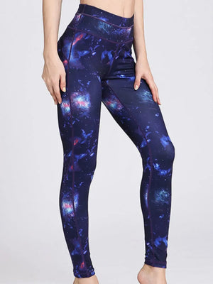Printed high waist active leggings for women, stylish workout and fitness wear