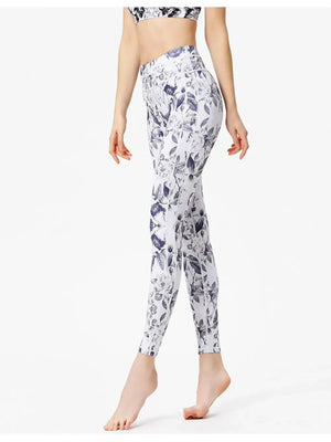 Printed high waist active leggings for women, stylish workout and fitness wear