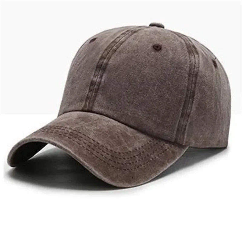 Brown baseball cap on a white background